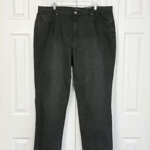 NWT Venezia Lane Bryant Black Wash Denim Classic Fit Jeans 24 Average